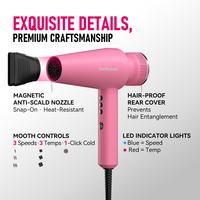 Pengering Rambut Profesional FirePhoenix M2 MAX OEM ODM Logo Kustom 2800W 220-240V Motor Tanpa Sikat untuk Salon