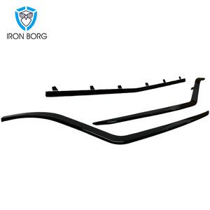 Pour <span class=keywords><strong>mercedes</strong></span>-benz pare-chocs avant bandes de garniture gauche et droite bandes de garniture centrale noir brillant C63 W205 W218 classe <span class=keywords><strong>AMG</strong></span> 2016-2021 - Product Image 2