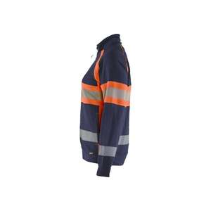 BLAKLADER-Sudadera Hi-Vis Mujer 350511588953S Azul marino/Naranja-EAN 7330509894248 ROPA DE TRABAJO DE 2017 - Product Image 4