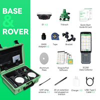 Software de Topografía SingularXYZ, Colector de Datos, Equipo de Mapeo, Herramienta RTK GNSS GPS, Conjunto Base y Móvil con Barra Telescópica de 1.8 m