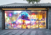 Écran LED holographique invisible P3.91 Muxwave avec protection IP65, taille personnalisable pour la publicité murale