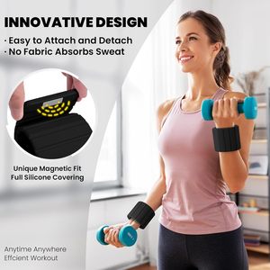 2lb kháng đào tạo có thể điều chỉnh thanh sắt từ mắt cá chân cổ tay Trọng lượng ban nhạc Cuff tập thể dục trọng lượng mắt cá chân cổ tay - Product Image 5