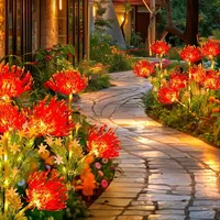 Luces Solares LED IP65 para Jardín, Decoración Exterior Impermeable para Césped, Patio y Terraza