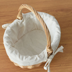 Cesto da Picnic Ovale Rustico in Vimini Naturale Ecologico Portatile con Manico per Shopping, Confezioni Regalo Floreali e Raccolta - Product Image 6