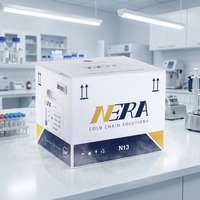 Contenedor Reutilizable NERA de 13L para Transporte de Productos Congelados a -45°C ° De la C a -35 ° Control de Temperatura para el Transporte de Muestras de Sangre y Vacunas Médicas en Laboratorio