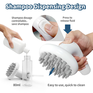 3 in 1 TPR Combs for <b>Dogs</b> 80ml Pet Cleaning & Grooming Products Cat Hair Removing <b>Bathing</b> Brush - Product Image 2