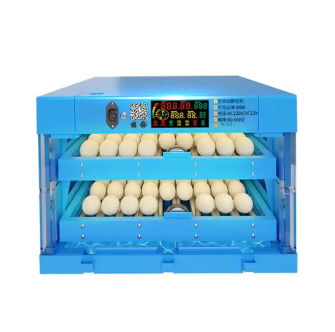 128 yumurta akıllı sıcaklık nem kontrol çift güç kümesçilik kuluçka makinesi otomatik yumurta kuluçka makinesi