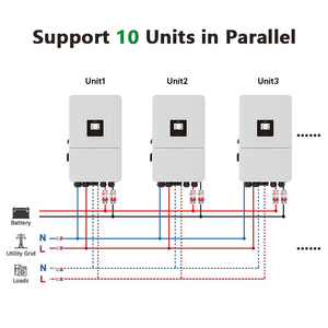 EU kho deye Sun-6k-sg05lp3-eu 3 giai đoạn lai năng lượng mặt trời biến tần 6KW 8KW 10KW 12KW lai biến tần cho nhà năng lượng mặt trời energry - Product Image 4