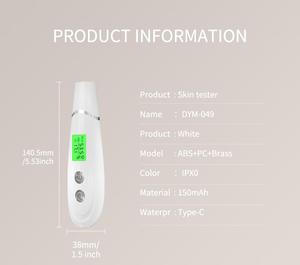 Digital Skin Moisture Tester LC Display portátil Skin Analyzer recarregável água óleo Tester análise umidade medidor caneta - Product Image 3