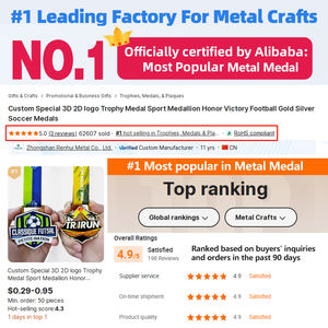 Médailles et trophées sportifs personnalisés en métal pour <span class=keywords><strong>course</strong></span> à obstacle 3D Sport Dammer Marathon Gold Run - Product Image 2