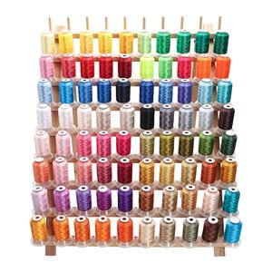120D 80 couleurs ensemble de <span class=keywords><strong>fil</strong></span> à broder 500m <span class=keywords><strong>fil</strong></span> à broder en polyester haute résistance pour machine à broder - Product Image 1