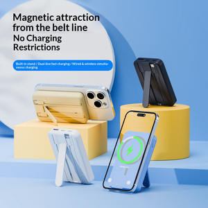 Batterie externe magnétique 10000mAh, <span class=keywords><strong>charge</strong></span> rapide sans fil, mince et portable, chargeur de téléphone portable à <span class=keywords><strong>charge</strong></span> rapide - Product Image 4