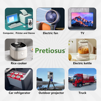 Pretiosus Inverter IP65 1000W Gelombang Sinus Murni Pengisi Daya Pompa Air Inverter 12/24V DC/AC 110/120V Inverter Charger