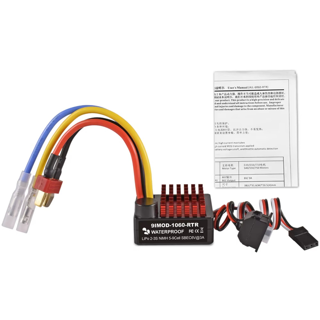 60A Brushed Speed Controller ESC for 1/10 RC Car
