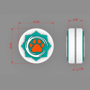 Vợt Tennis Hoạt Hình Dập Nổi Bằng Cao Su Logo Tùy Chỉnh Giảm Chấn Rung Vợt Tennis Chống Sốc Giảm Chấn - Product Image 2