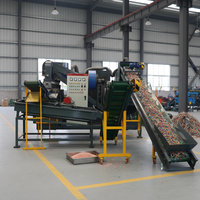 Machine de recyclage de câbles 500 kg/h, séparateur de granulés de cuivre de type sec, service de formation gratuit