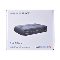 Récepteur satellite numérique FREESAT V8 ULTRA 4K DVB-S/S2/S2X DVB+T/T2/ISDB-T/Câble(J.83A/C)/ATSC-C(J.83B) Combo Décodeur