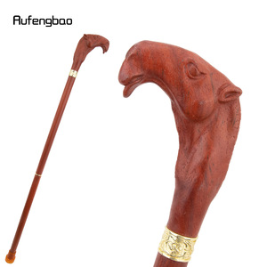Bastón de madera con forma de leopardo y camello, bastón de madera maciza para caballeros - Product Image 2