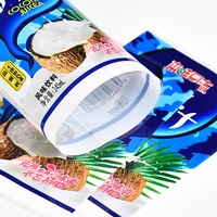 Film rétractable personnalisé pour bouteille de boisson avec logo, pour l'emballage de jus de noix de coco, étiquettes rétractables en PVC imperméables
