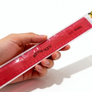 Regla Flexible Transparente de 30 cm en 4 Colores, Juego de Reglas de Plástico Suave Irrompible para Estudiantes, Herramienta de Medición en Oferta - Product Image 5