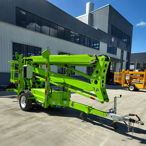 Fabrieksdirect elektrische crankarm-aanhanger gemonteerde gelede hoogwerker hydraulische hoogwerker aanhangwagen spinhoogwerker - Product Image 4