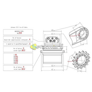 Gearbox Suku Cadang <span class=keywords><strong>Drive</strong></span> Akhir Penggali, PC30 EX35 PC35 Ex40 <span class=keywords><strong>PC40</strong></span> U35 - Product Image 5