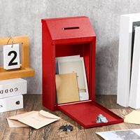 Petite boîte aux lettres en métal miniature pour la maison, le jardin, en acier, à fixer au mur, boîte aux lettres bon marché, boîte aux lettres, boîte à lettres, boîte à argent