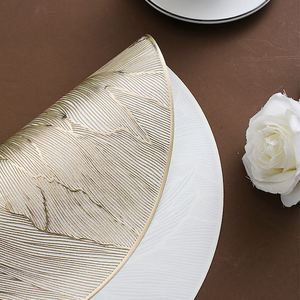 Hot-Selling <b>Round</b> Dining Table Oil-Proof Pvc Vase Mats Luxury Washable Heat <b>Placemats</b> for Wedding - Product Image 4
