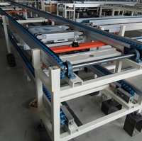 Système de manutention de palettes en aluminium chaîne en acier inoxydable convoyeur à rouleaux par gravité Modules de rotation de plateau tournant de transfert Pop-Up
