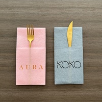 Serviettes en papier couleur Airlaid Serviettes de dîner Serviettes de poche en tissu à manger