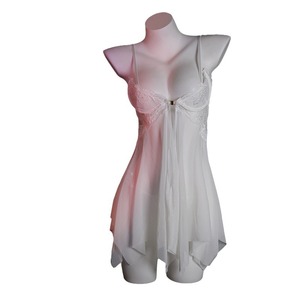 Chemise de nuit sexy en dentelle pour femmes, sans manches, transparente, avec entrejambe ouvert, vêtements de nuit 8021 - Product Image 4