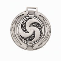 Médaille rotative personnalisée en alliage de zinc avec design mascotte en émail 3D, plaque de récompense ronde en relief pour les prix sportifs et souvenirs