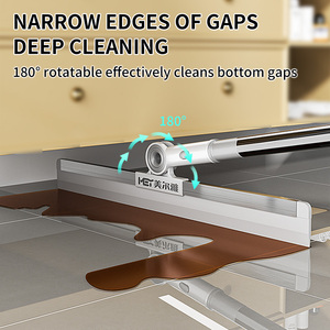 Serpillère à long manche en plastique TPR écologique et résistante, <span class=keywords><strong>balai</strong></span> à serpillière <span class=keywords><strong>pour</strong></span> sols en carrelage, ciment et bois - Product Image 2