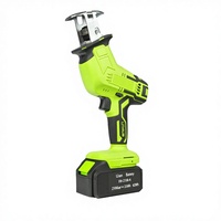 Scie sauteuse Flying Tiger FH-8521J 21V sans balais, lithium-ion, verte/noire, petite, portative pour extérieur, batterie incluse