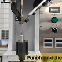 Machine à riveter pneumatique automatique de table pour pales de ventilateur et tôles semi-tubulaires