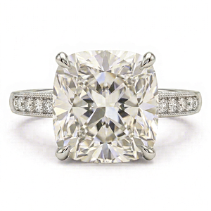 Anillo de Diamantes de Oro Blanco de 10K, con Certificación IGI, Clásico, Sencillo, para Compromiso o Boda, Acabado de Lujo - Product Image 1
