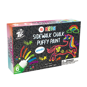 Juego de <span class=keywords><strong>Pintura</strong></span> Puff Personalizada de 6 Colores, 2 Onzas, <span class=keywords><strong>Pintura</strong></span> 3D <span class=keywords><strong>para</strong></span> Acera, Bolígrafos Puff 3D, <span class=keywords><strong>Pintura</strong></span> Puff Neón <span class=keywords><strong>para</strong></span> Manualidades, Lienzo, Vidrio, <span class=keywords><strong>Ropa</strong></span>, Madera. - Product Image 1