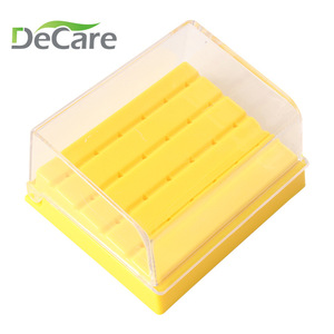 กล่องเก็บอุปกรณ์ทันตกรรม DeCare 24 ช่อง สีฟ้าและสีเหลือง สำหรับเครื่องมือทันตกรรม - Product Image 4