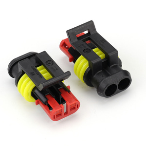 TE 자동차 전기 방수 2P 3P 여성형 파워콘 황동 접촉재질 나일론 하우징 282080-1 어댑터 커넥터 타이코 - Product Image 1