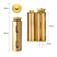 Nouvelle arrivée 70mm laiton manuel Machine à rouler les cigarettes accessoires pour fumer