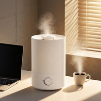 Humidificateur d'air ultrasonique à brume fraîche de haute qualité, blanc, 4L, aromathérapie, pour la maison, les chambres, utilisation portable à la maison et en voiture
