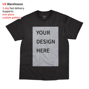 Bán Buôn USA Kho 100% Cotton T-Shirt Chất Lượng Cao Trống Unisex Tees <span class=keywords><strong>OEM</strong></span> Nhà Sản Xuất Tùy Chỉnh Đồng Bằng In Cho Nam Giới T Áo Sơ Mi - Product Image 3