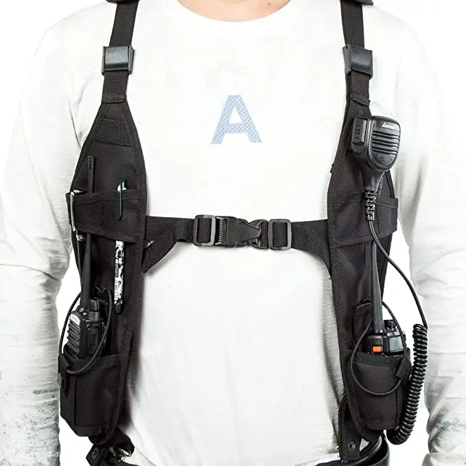 Way Radio Search Rescue Essentials Radio Shoulder Harness Holster Holder Dada Universal Vest Rig