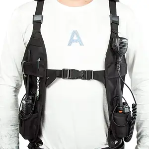 Way Radio Search Rescue Essentials Radio Shoulder Harness Holster Chest Holder Universal Vest Rig