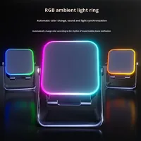 Speaker Telepon Nirkabel Baru dengan Lampu Atmosfer dan Dudukan Meja Bluetooth