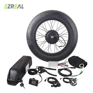 EZREAL 26 28 kit di conversione del motore della ruota della bici della neve della gomma grassa da 29 pollici con Display LCD