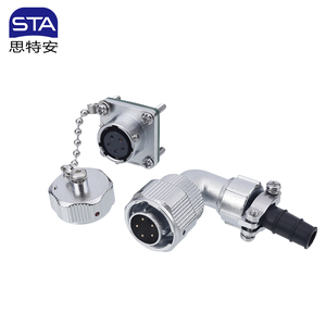 IP67 kết nối không thấm nước hàng không cắm wy16 2 3 4 5 6 7 8 9 10 lõi TE + ZM đảo ngược nữ nam vuông mặt bích ổ cắm - Product Image 2