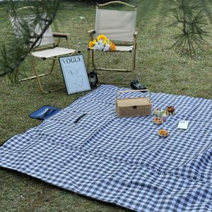 Nuevos <span class=keywords><strong>productos</strong></span> de tendencia 2025, campamento de Picnic al aire libre, cojín de asiento portátil, alfombra de Material, manta plegable, alfombrilla impermeable, logotipo personalizado - Product Image 2