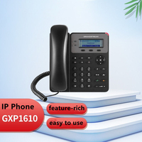 Teléfono IP WiFi POE Empresarial VoIP con Pantalla de 2.9 Pulgadas, QoS 802.1p, Red TCP IP, Teléfono de Escritorio SIP para Oficina y Hotel GXP1610 GXP1615