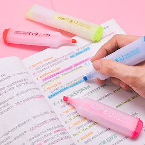 Sh889s 7-màu huỳnh quang xiên tip Highlighter Bút Đánh Dấu đầy màu sắc cho học sinh ghi chú chụp lỏng bao bì - Product Image 5